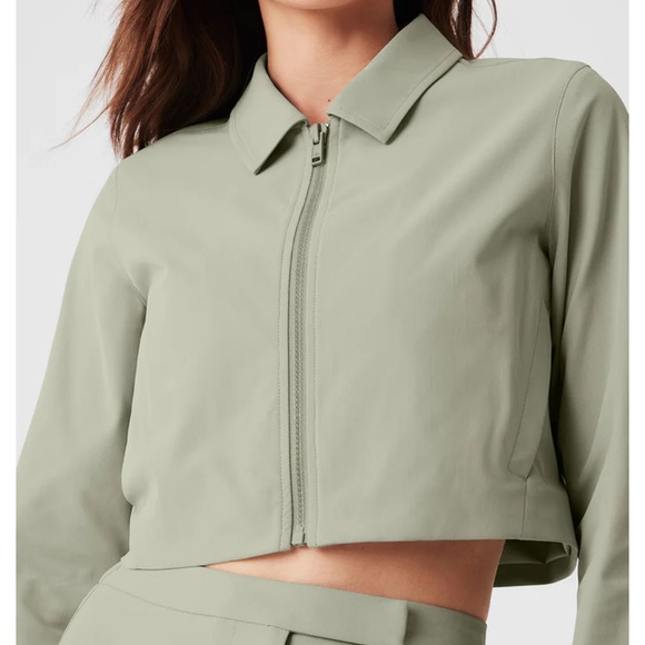 Green ALO cropped high speed jacket - Picture 3 of 4